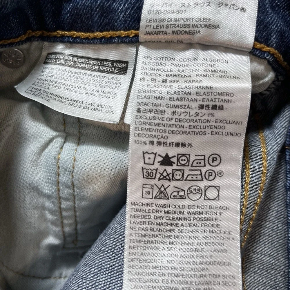 Levis 511 Jeans‎ Mens 29X32 Blue Slim Straight Dark Faded American Denim